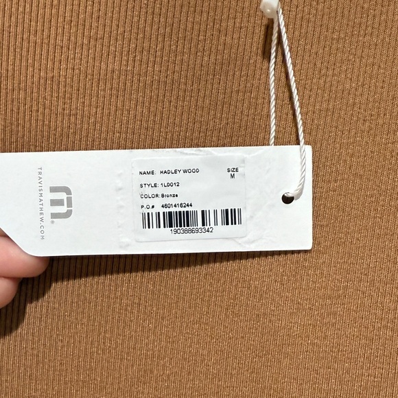 NWT Travis Mathew Hadley Wood Sleeveless Rib Midi Dress Bronze Casual Staple - Picture 2 of 13